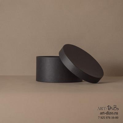 Коробка круглая 50*20 см Basic/Metallic/Бумага (Pergraphica Black Edition intensive черный 120 г/м2 700*1000)