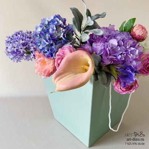 Переноска для цветов зелёная Переноска для цветов зелёная