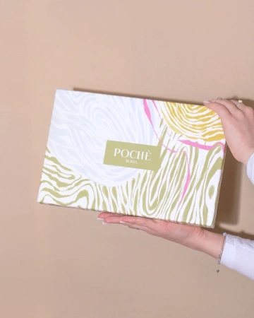 Коробка крышка-дно с ярким узором  Фотография коробка крышка-дно с ярким узором