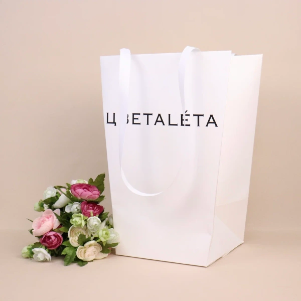 Фотография пакет трапецивидный 30(20)х40х30(20) с ручками