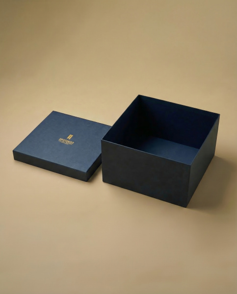  Фотография премиальная круглая подарочная коробка конструкции "крышка-дно"