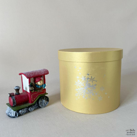  Фотография коробка metallic с серебряной или золотой снежинкой