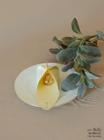 Бонбоньерка 6×6×5 см, Majestic Волшебная Свеча