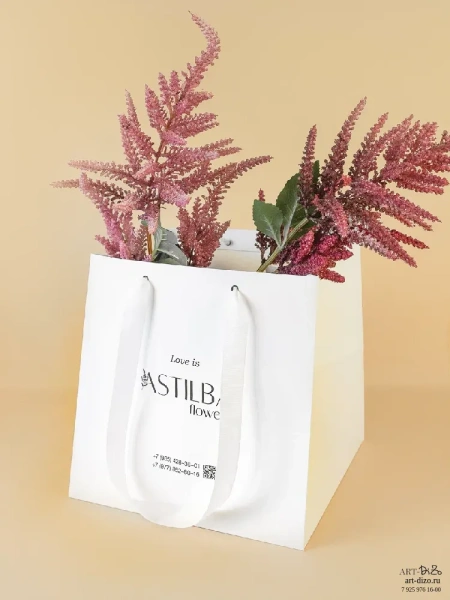 Подарочная упаковка для цветов ASTILBA  Фотография подарочная упаковка для цветов astilba