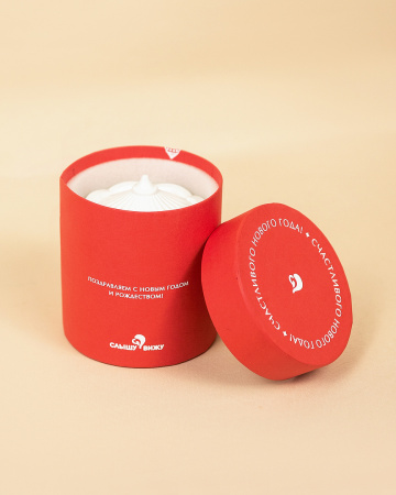  Фотография круглая коробка под свечи ручной работы