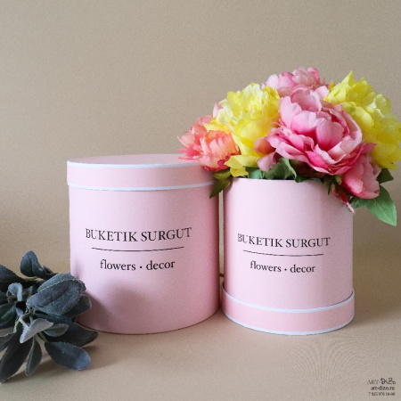  Фотография круглые коробки 20×20 см с кантиком