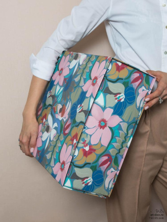  Фотография коробка 40×35×15 см на магнитах с запечаткой паттерном