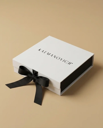  Фотография премиальная подарочная коробка-книга на магнитах с декоративными лентами