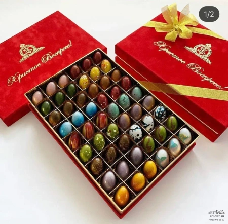  Фотография картонные ложементы для конфет (на 54 конфеты)