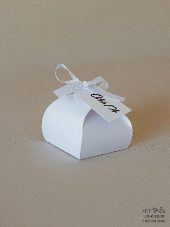 Бонбоньерка 6×6×5 см, Sirio Белый Мрамор