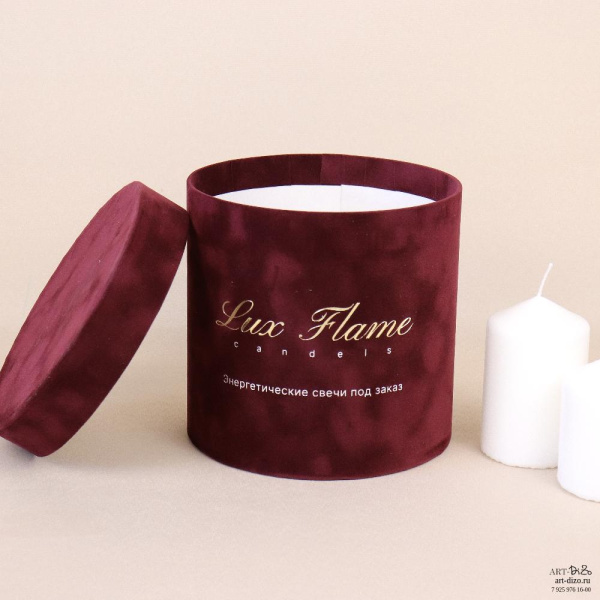  Фотография круглая упаковка для свечей разного размера