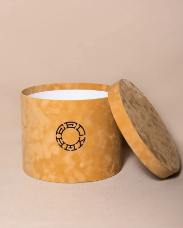  Фотография круглая коробка бархатная