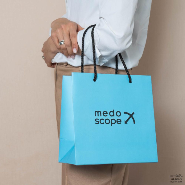 Купить бумажные пакеты с печатью логотипа