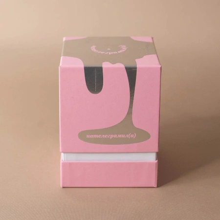 Коробка на втулке розовая из дизайнерской бумаги  Фотография коробка на втулке розовая из дизайнерской бумаги