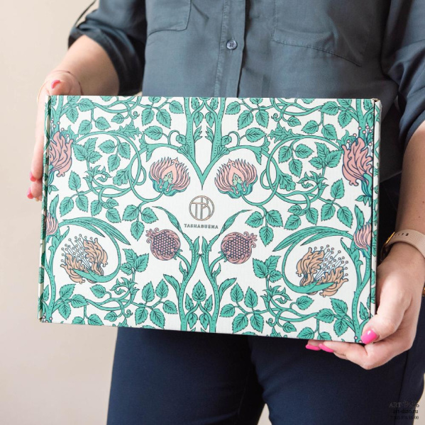  Фотография самосборная коробка 34×24×10 см с полной запечаткой