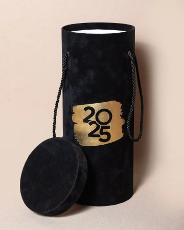  Фотография круглый подарочный тубус с ложементом и ручками