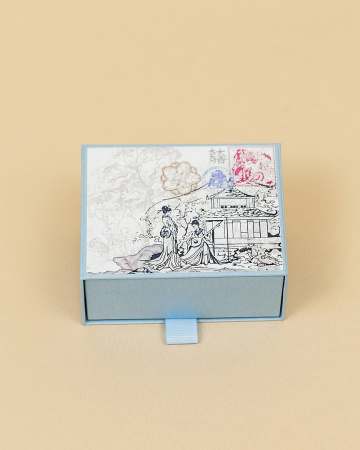  Фотография коробка пенал с бархатным ложементом