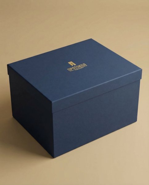 Фотография премиальная круглая подарочная коробка конструкции "крышка-дно"