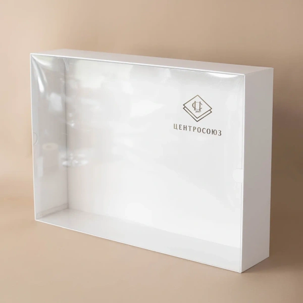 Коробка крышка-дно с прозрачной крышкой для ЦЕНТРСОЮЗ Фотография коробка крышка-дно с прозрачной крышкой для центрсоюз