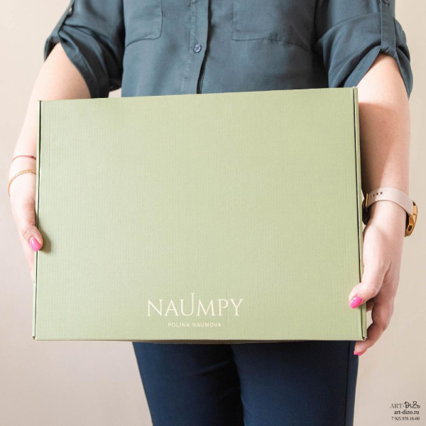  Фотография самосборная коробка «самолёт» 40×30×8 см с логотипом