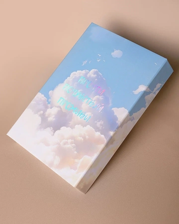  Фотография подарочная коробка с красочным принтом и магнитной крышкой