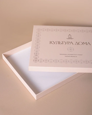  Фотография коробка крышка-дно для постельного белья компании "культура дома"