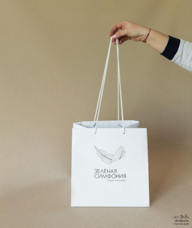 Заказать пакеты для цветов с печатью логотипа оптом в Москве