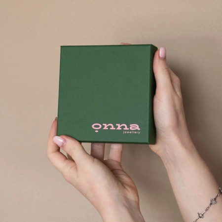  Фотография зеленая коробка крышка-дно для парфюма