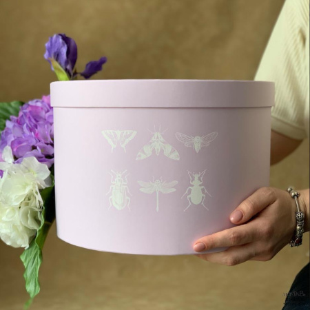 Подарочная коробка круглая 30×20 см Basic/Metallic «Коллекция»