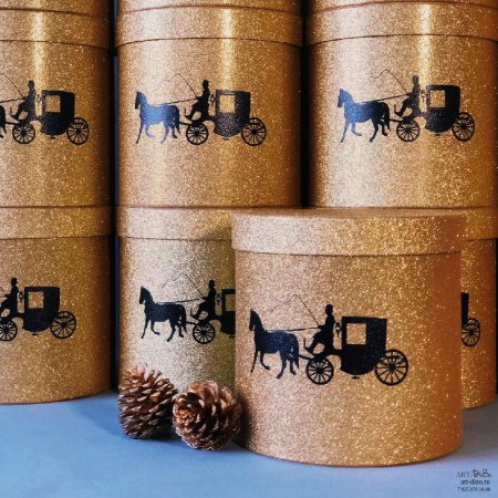 Стоимость подарочной коробки круглой 20×20 см Supershine «Экипаж» 2