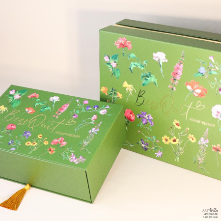  Фотография коробка-пенал для кондитерских изделий