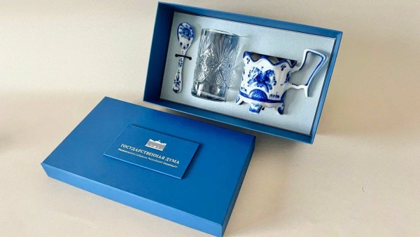 Фотография подарочный набор из гжели