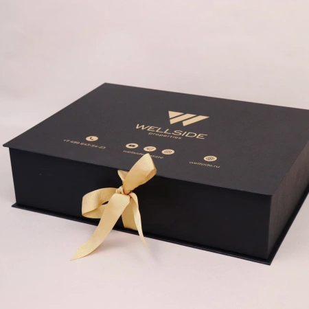  Фотография коробка на лентах для агенcтва элитной недвижимости