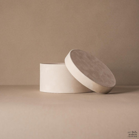 Подарочная коробка круглая 60×20 см Бархат