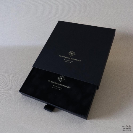 Образцы индивидуальной упаковки производства Арт-Дизо в Москве Коробка 20×20×2.5 см для блюдца под благовония, производство Арт-Дизо на заказ в Москве