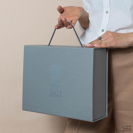 Коробка с крышкой на магните с принтом