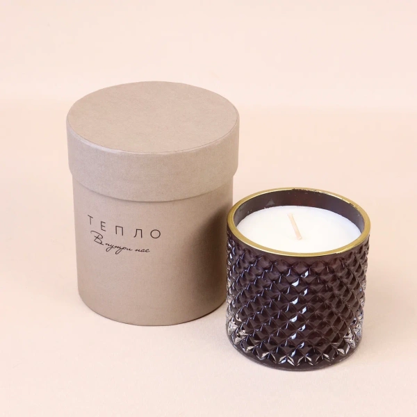 Фотография коробка крышка-дно для свечей тепло