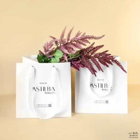  Фотография упаковка с ручками для цветов astilba