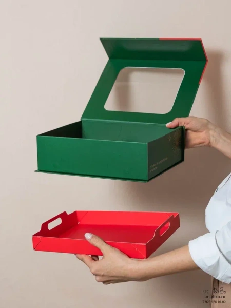 Коробка с окошком на заказ  Фотография коробка с окошком на заказ
