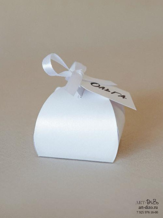 Бонбоньерка 6×6×5 см, Sirio Белый Мрамор