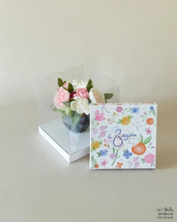  Фотография белая коробка с окошком