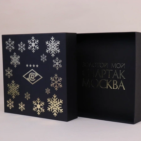  Фотография коробка пенал из переплетнного картона для корпаративных подарков