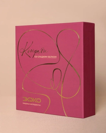  Фотография коробка пенал для конфет c ламинацией софт-тач