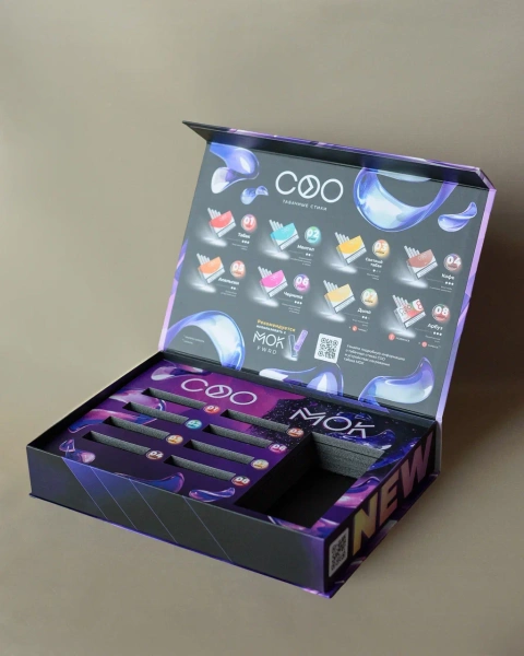 Фотография коробка-книга на магнитах с ярким дизайном