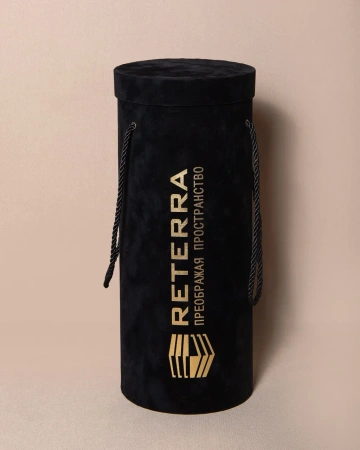  Фотография круглый подарочный тубус с ложементом и ручками