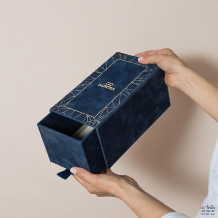  Фотография коробка-пенал 11.5×22×10.5 см в бархате