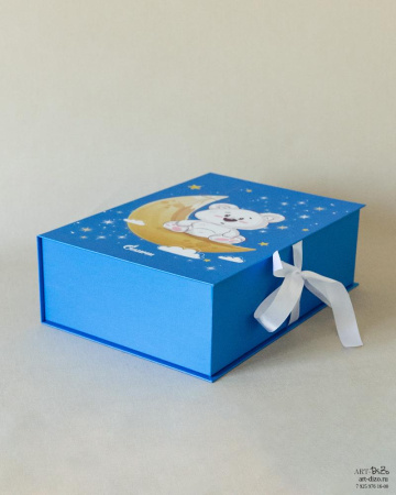 Коробки на лентах в детской тематике на заказ оптом