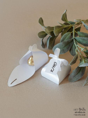 Бонбоньерка 6×6×5 см, Sirio Белый Мрамор