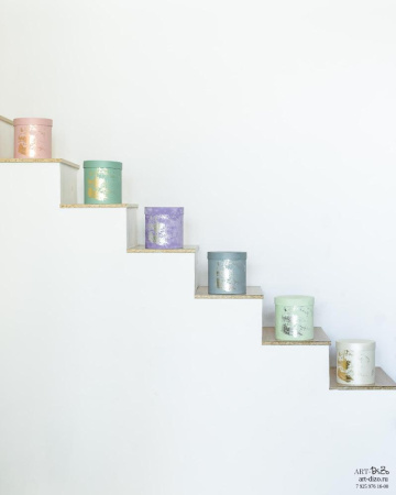 Стоимость подарочной коробки круглой 17×18 см Basic/Metallic «Кисть Поталь» 1