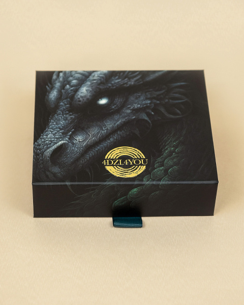  Фотография коробка с откидной крышкой для бренда 4dzi.4you